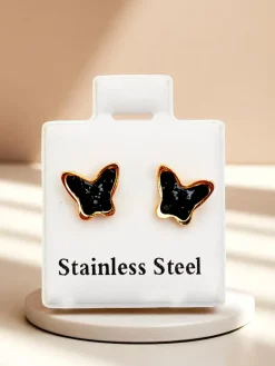 Discount Kolczyki damskie z cyrkoniami Motylki Damskie Biżuteria