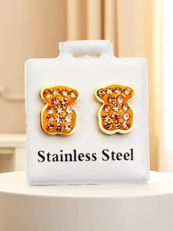 Online Kolczyki damskie w kształcie misia Damskie Biżuteria