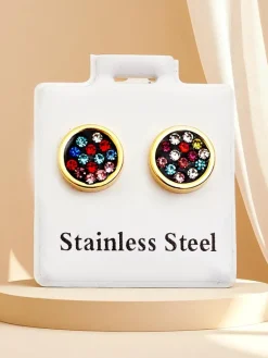 New Kolczyki damskie kółeczka Damskie Biżuteria