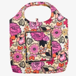 Hot Kolorowa torba na zakupy w kwiatki Damskie Materiałowe|Torebki Shoppers