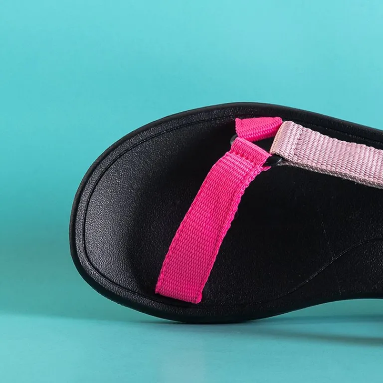 Best Kolorowe damskie sportowe sandały Tatag Sandały Płaskie