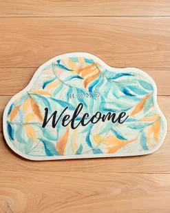 Discount Kolorowy dywanik wycieraczka z listkami 50x80 Dywany|Dekoracje I Ozdoby