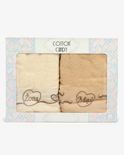 Clearance Komplet 2 bawełnianych ręczników Akcesoria|Ręczniki