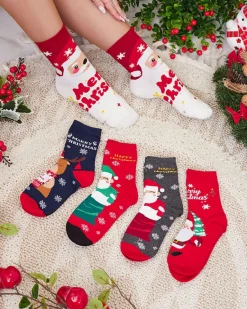 Hot Komplet damskich świątecznych skarpetek 5/pak Skarpetki