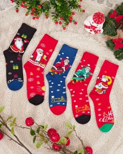 Hot Komplet męskich świątecznych skarpetek 5/pak Skarpetki