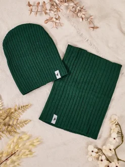 Hot Komplet zimowy uniwersalny- czapka typu beanie z kominem Damskie Czapki|Czapki I Kapelusze