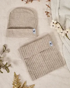 Komplet zimowy uniwersalny- czapka typu beanie z kominem Damskie Czapki|Czapki I Kapelusze