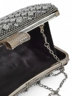 Sale Kopertowa torebka damska z cyrkoniami Seraphine Glint Damskie Małe Torebki