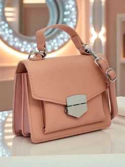 Kopertowa torebka damska z rączką Amalthea Avorio Damskie Małe Torebki