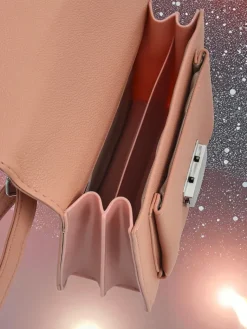 Kopertowa torebka damska z rączką Amalthea Avorio Damskie Małe Torebki