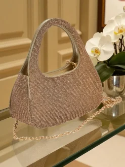 Kopertowa torebka damska z cyrkoniami Myra Quill Damskie Małe Torebki