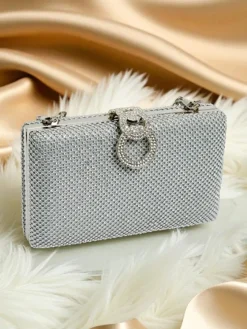 Kopertowa torebka damska z cyrkoniami Armeddo Damskie Małe Torebki