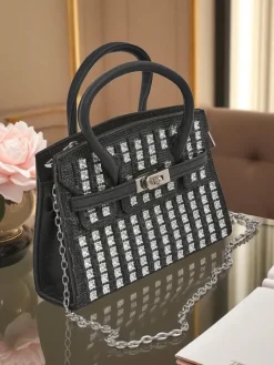 Best Kopertowa torebka damska z cyrkoniami Seren Voux Damskie Małe Torebki