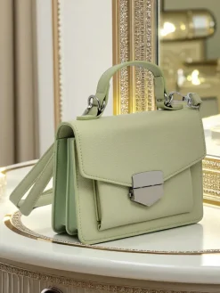 Sale Kopertowa torebka damska z rączką Amalthea Avorio Damskie Małe Torebki