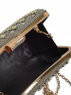 Online Kopertowa torebka damska z cyrkoniami Seraphine Glint Damskie Małe Torebki