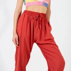 Best owe damskie spodnie haremki Spodnie Materiałowe