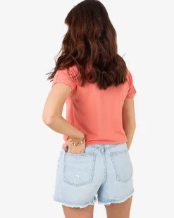 Clearance owy damski t-shirt z printem Bluzki / Koszule / Koszulki