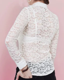 Online Koronkowa koszula damska Bluzki / Koszule / Koszulki