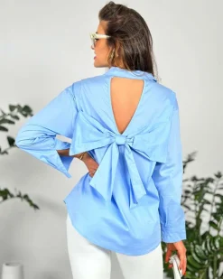 Koszula damska z kokardą Bluzki / Koszule / Koszulki