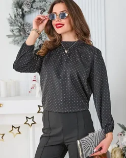 Koszula damska z cyrkoniami Bluzki / Koszule / Koszulki