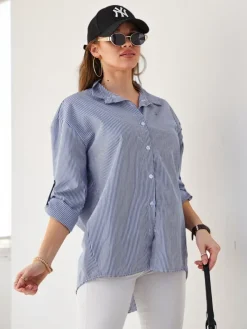 Koszula damska w paski Bluzki / Koszule / Koszulki