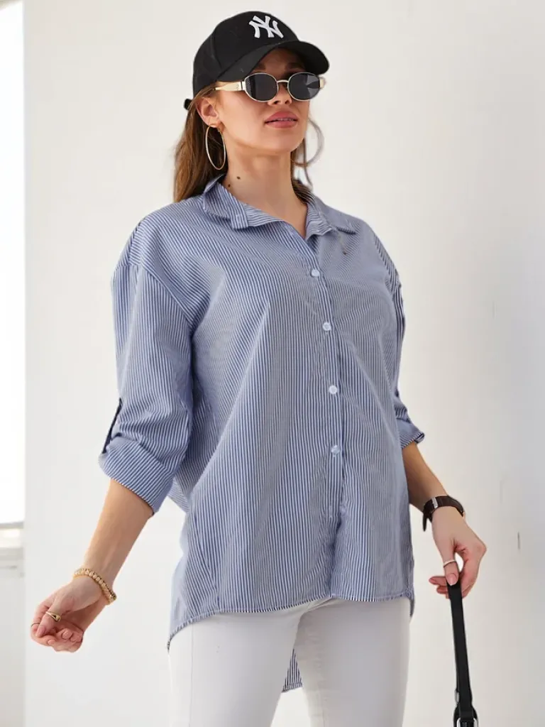 Koszula damska w paski Bluzki / Koszule / Koszulki