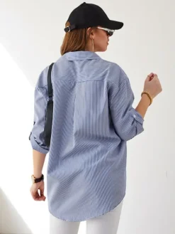 Koszula damska w paski Bluzki / Koszule / Koszulki