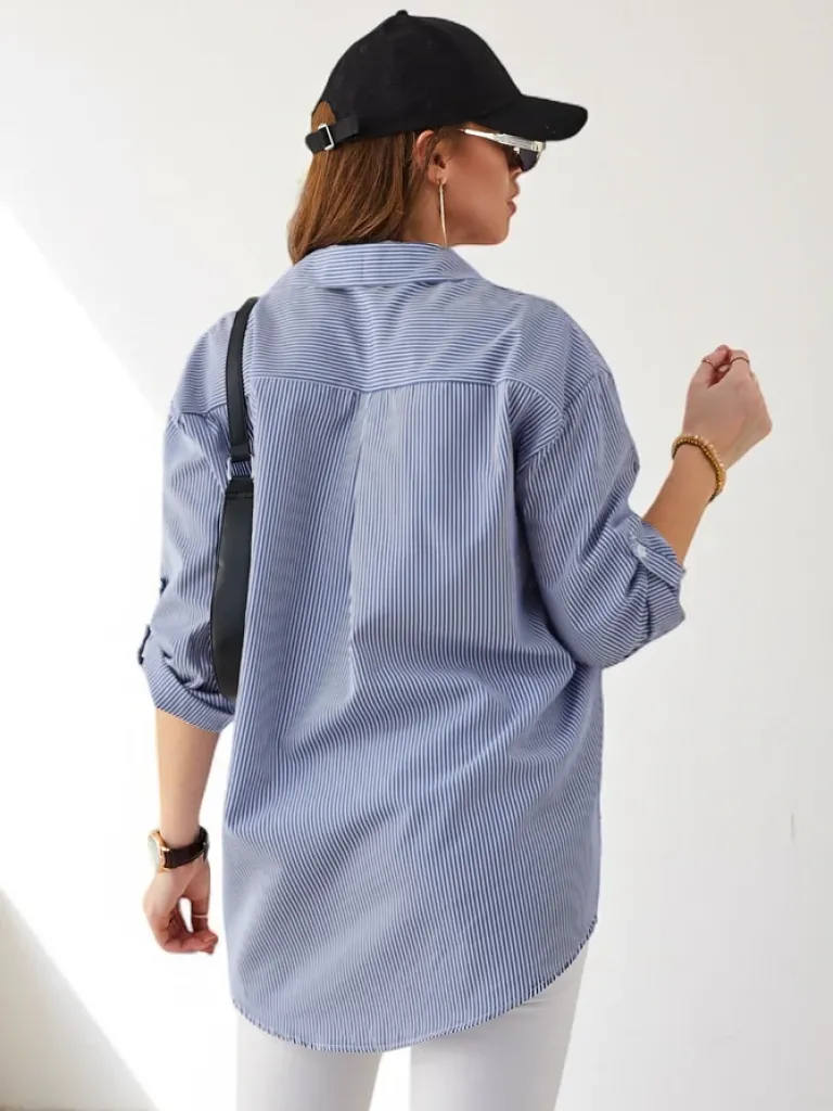 Koszula damska w paski Bluzki / Koszule / Koszulki