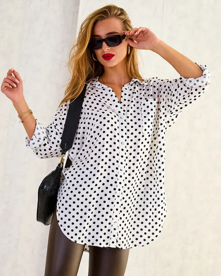 Hot Koszula damska z printem Bluzki / Koszule / Koszulki