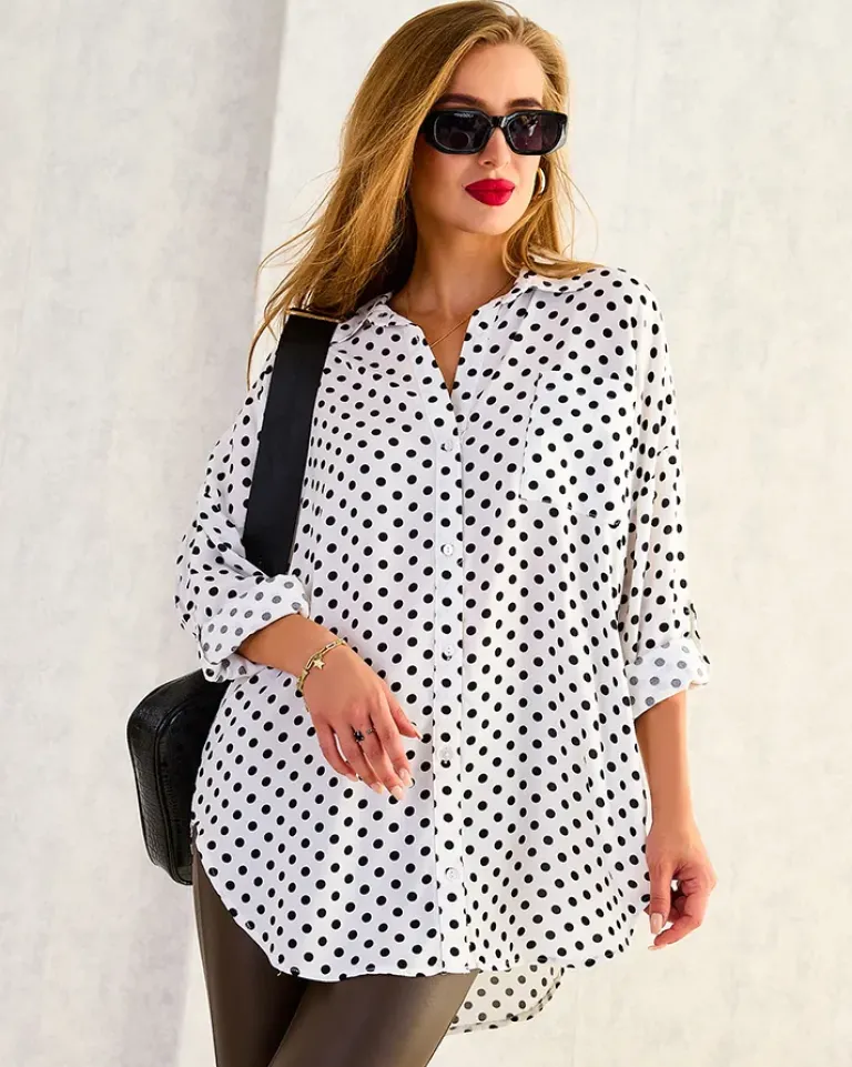 Hot Koszula damska z printem Bluzki / Koszule / Koszulki