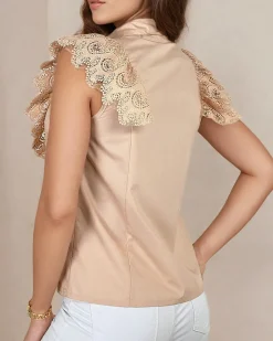 Discount Koszula damska z koronką Bluzki / Koszule / Koszulki