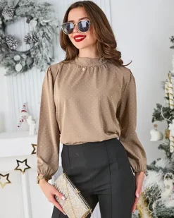 New Koszula damska z cyrkoniami Bluzki / Koszule / Koszulki