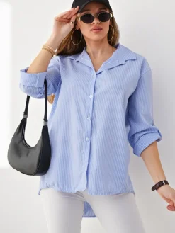 Hot Koszula damska w paski Bluzki / Koszule / Koszulki