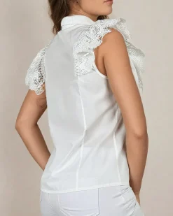 Hot Koszula damska z koronką Bluzki / Koszule / Koszulki