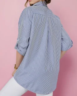 Koszula damska w paski Bluzki / Koszule / Koszulki