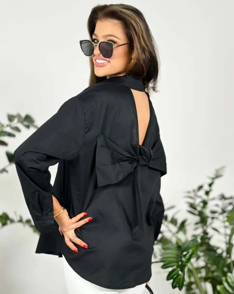 New Koszula damska z kokardą Bluzki / Koszule / Koszulki