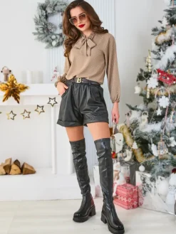 Online Koszula damska z cyrkoniami Bluzki / Koszule / Koszulki