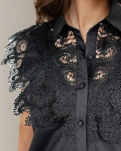 Best Koszula damska z koronką Bluzki / Koszule / Koszulki