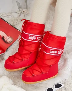 Best Kozaki damskie a'la śniegowce Snieug Śniegowce