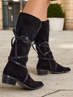 Clearance Kozaki na niskim obcasie Rolizoo Kozaki Bez Ocieplenia