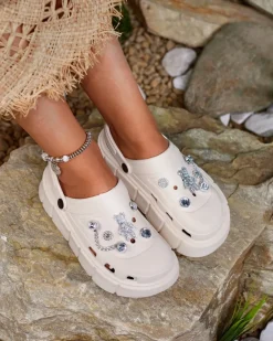 Best owe damskie klapki gumowe Kooranza Klapki Płaskie