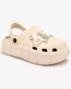 Best owe damskie klapki gumowe Kooranza Klapki Płaskie