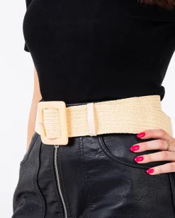 Discount owy pleciony pasek damski Damskie Paski