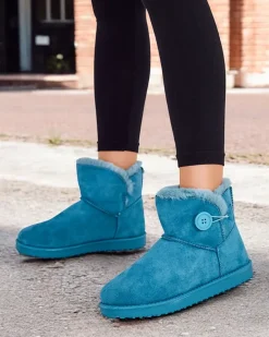 Outlet Krótkie buty a'la śniegowce damskie Malla Śniegowce|Botki Z Delikatnym Ociepleniem