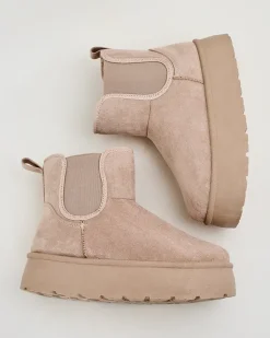 Sale Krótkie buty a'la śniegowce damskie Nomas Śniegowce|Botki Na Platformie