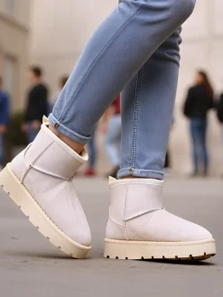 Online Krótkie buty a'la śniegowce damskie Belli Śniegowce|Botki Na Platformie