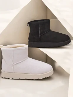 Online Krótkie buty a'la śniegowce damskie Belli Śniegowce|Botki Na Platformie