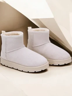 Online Krótkie buty a'la śniegowce damskie Belli Śniegowce|Botki Na Platformie