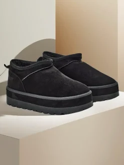 Best Krótkie buty a'la śniegowce damskie Biovve Śniegowce|Botki Z Delikatnym Ociepleniem