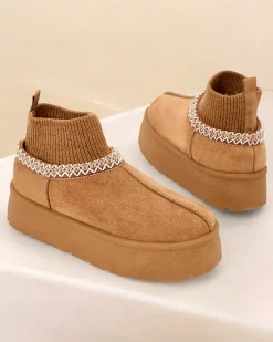 Best Krótkie buty a'la śniegowce damskie Nananna Śniegowce|Botki Z Delikatnym Ociepleniem